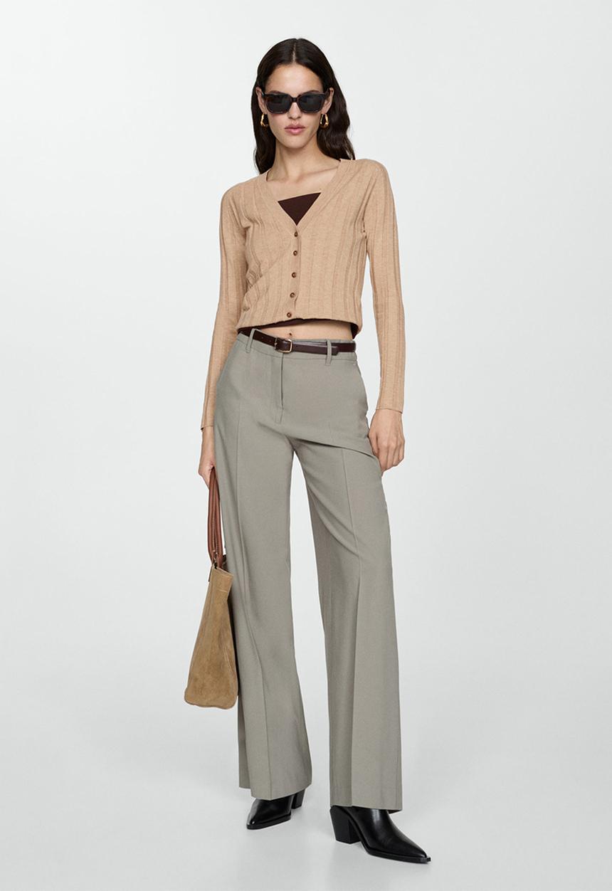 MANGO - Cardigan Flurry - Light/Pastel Gray