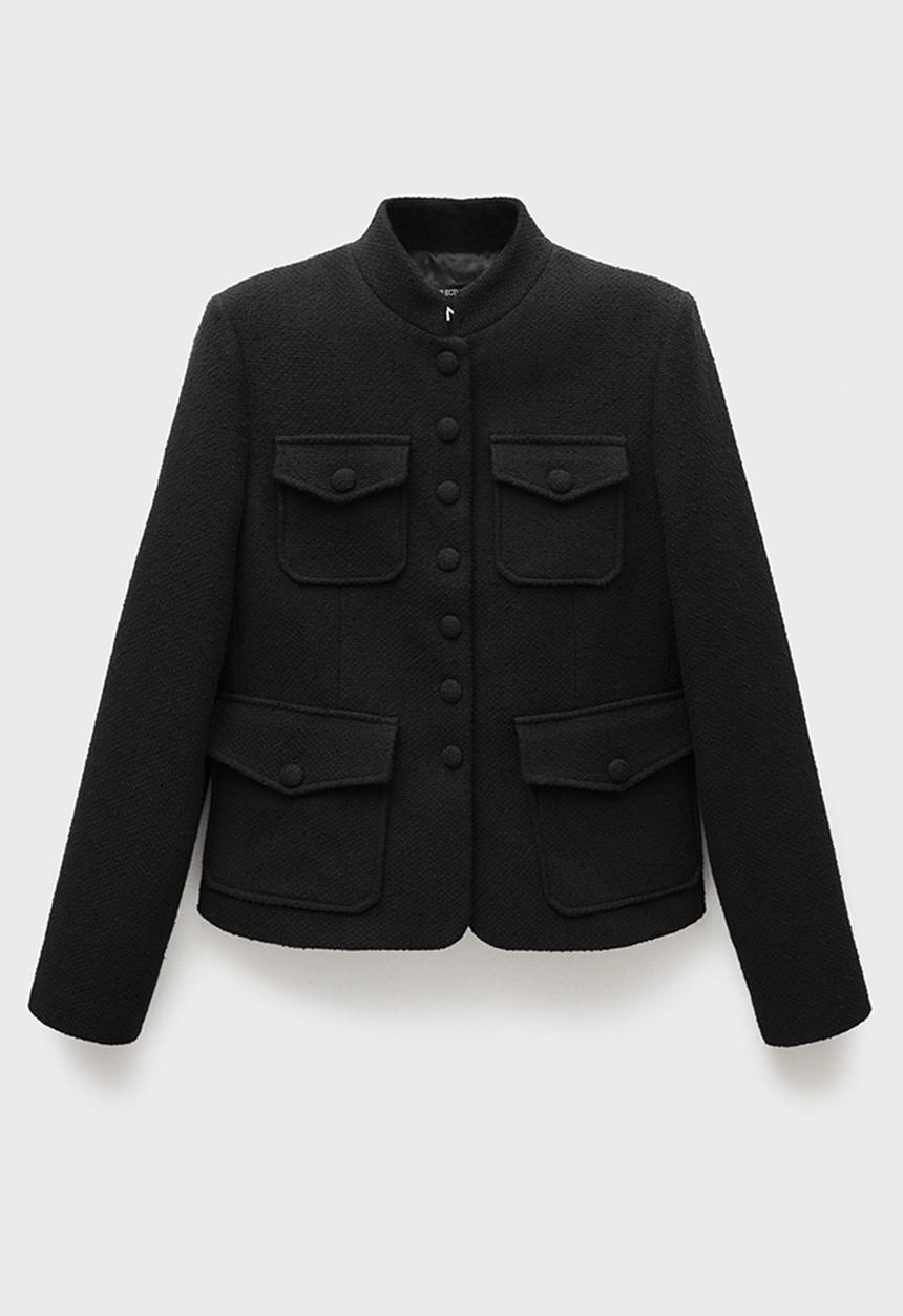 MANGO - Jacket vera - black