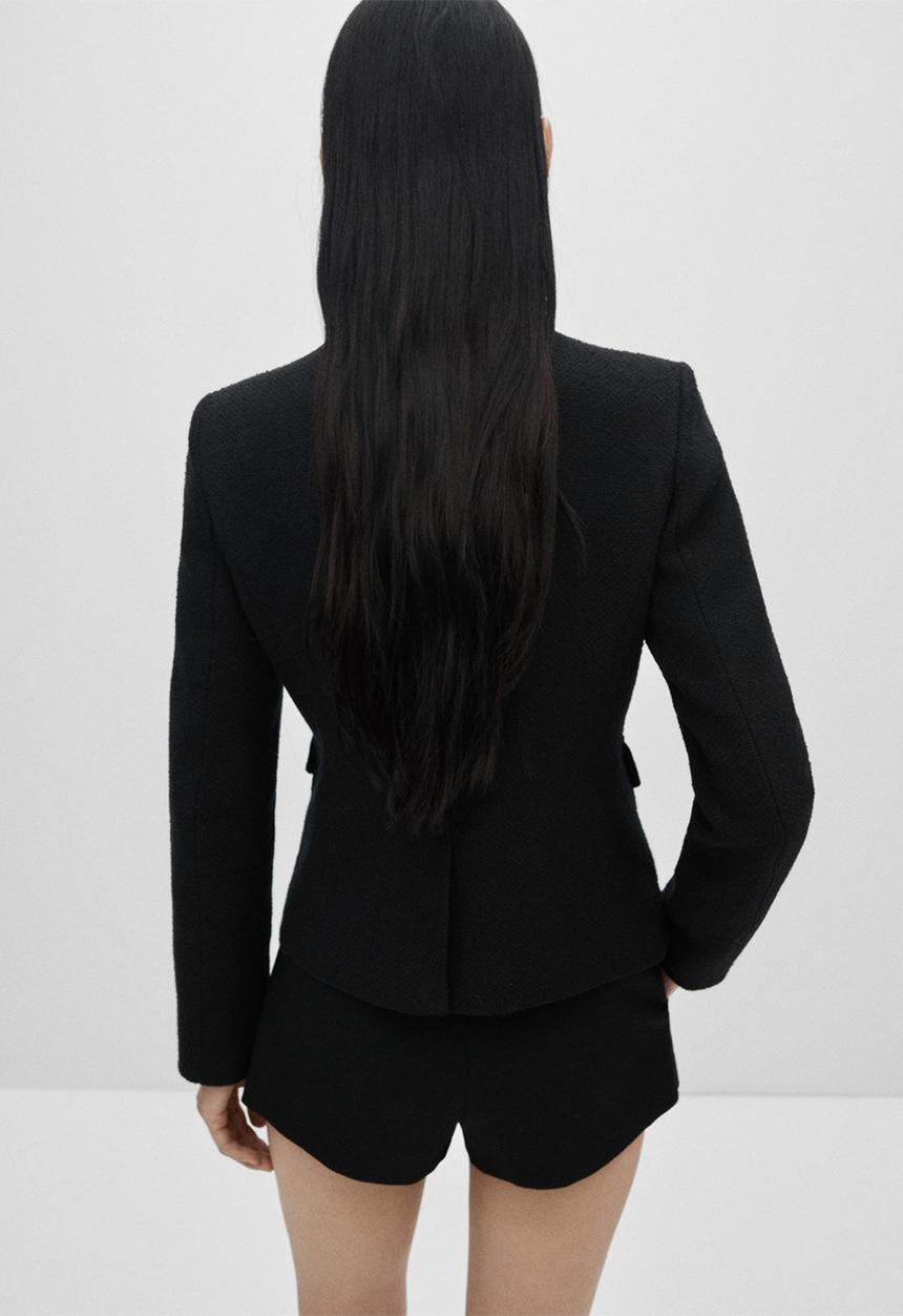 MANGO - Jacket vera - black