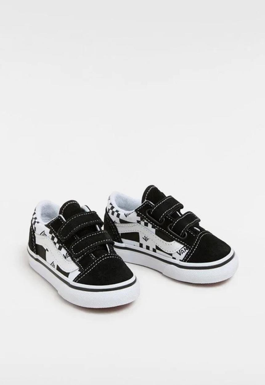 Vans - Old Skool V-Logo Check - Black/True White