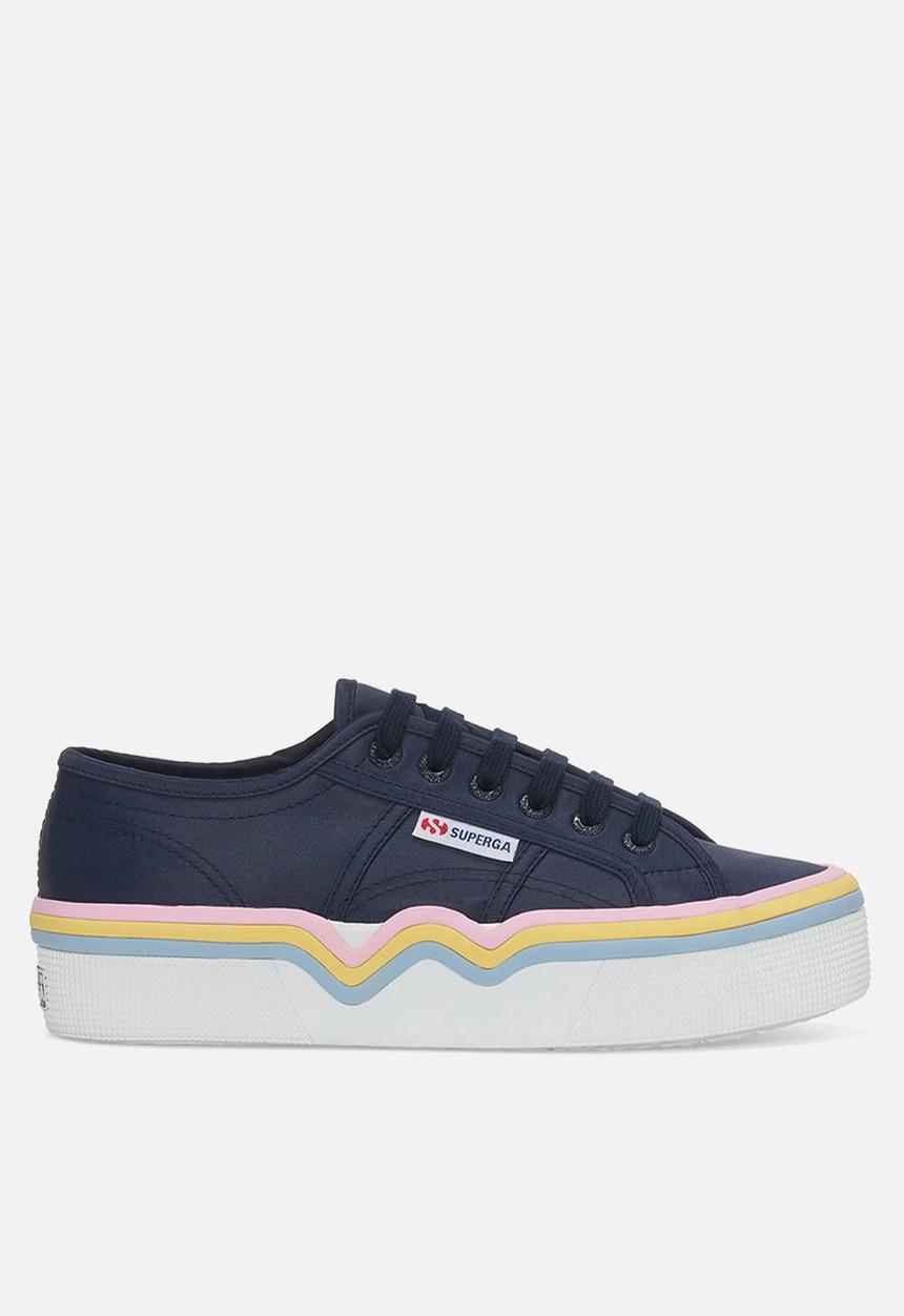 SUPERGA - 2740 Liquify Nylon - A2P Blue Navy Pink Yellow