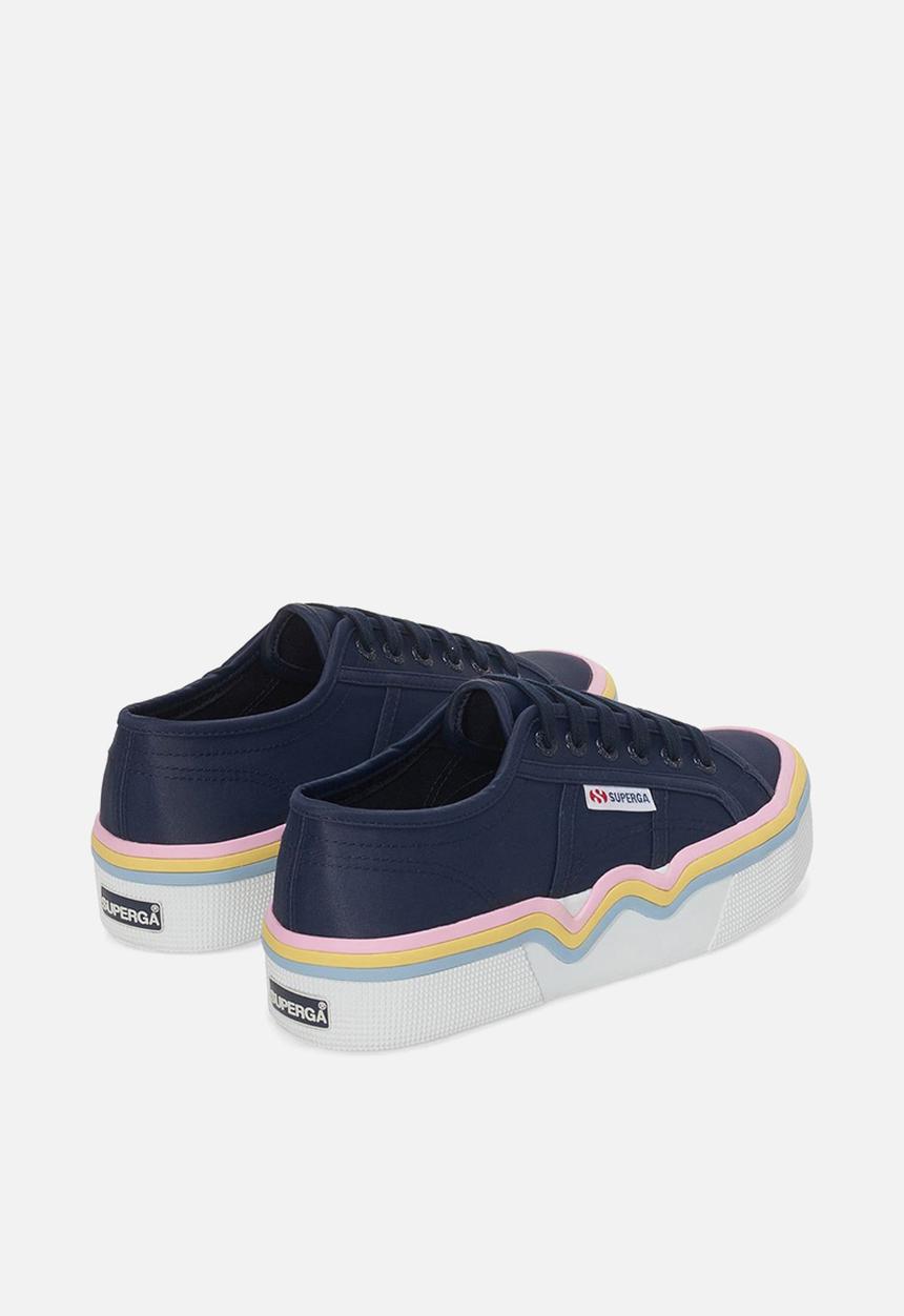 SUPERGA - 2740 Liquify Nylon - A2P Blue Navy Pink Yellow