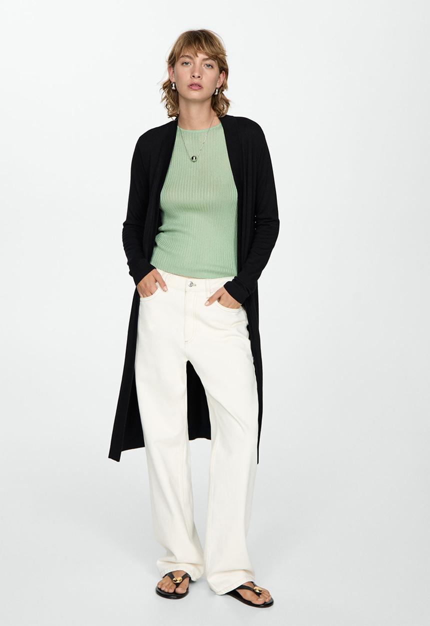 MANGO - Cardigan almibar - black
