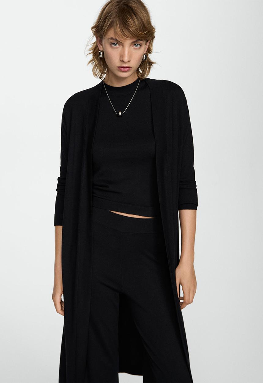 MANGO - Cardigan almibar - black