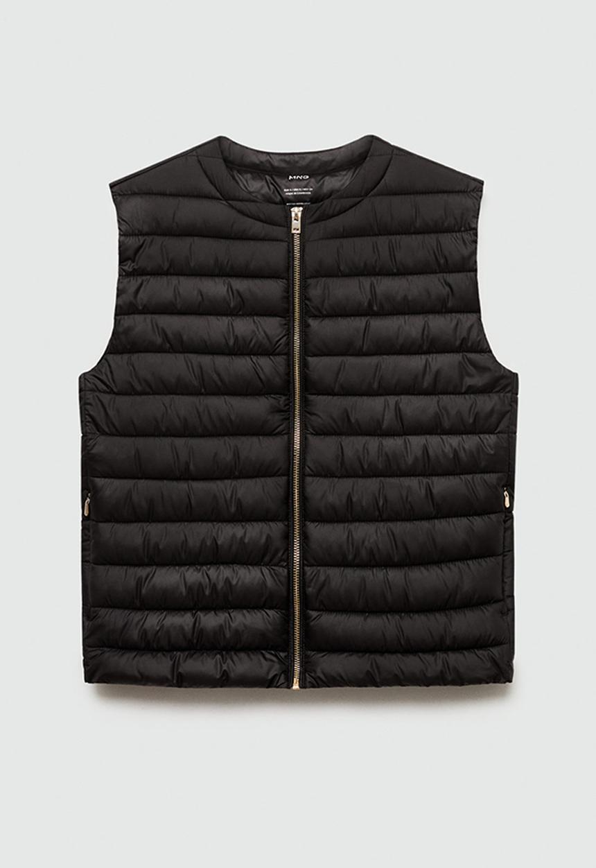 MANGO - Outer vest blanvest - black