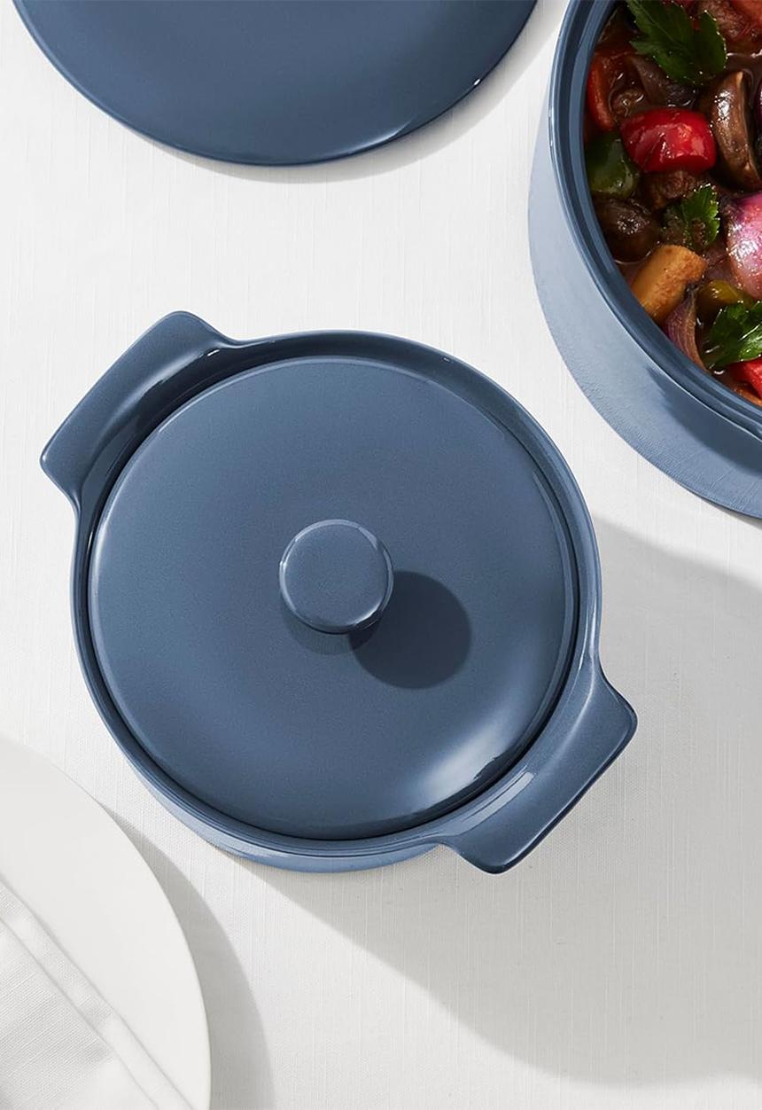 Maxwell & Williams - Indulgence Round Casserole 1.3L - Slate Blue