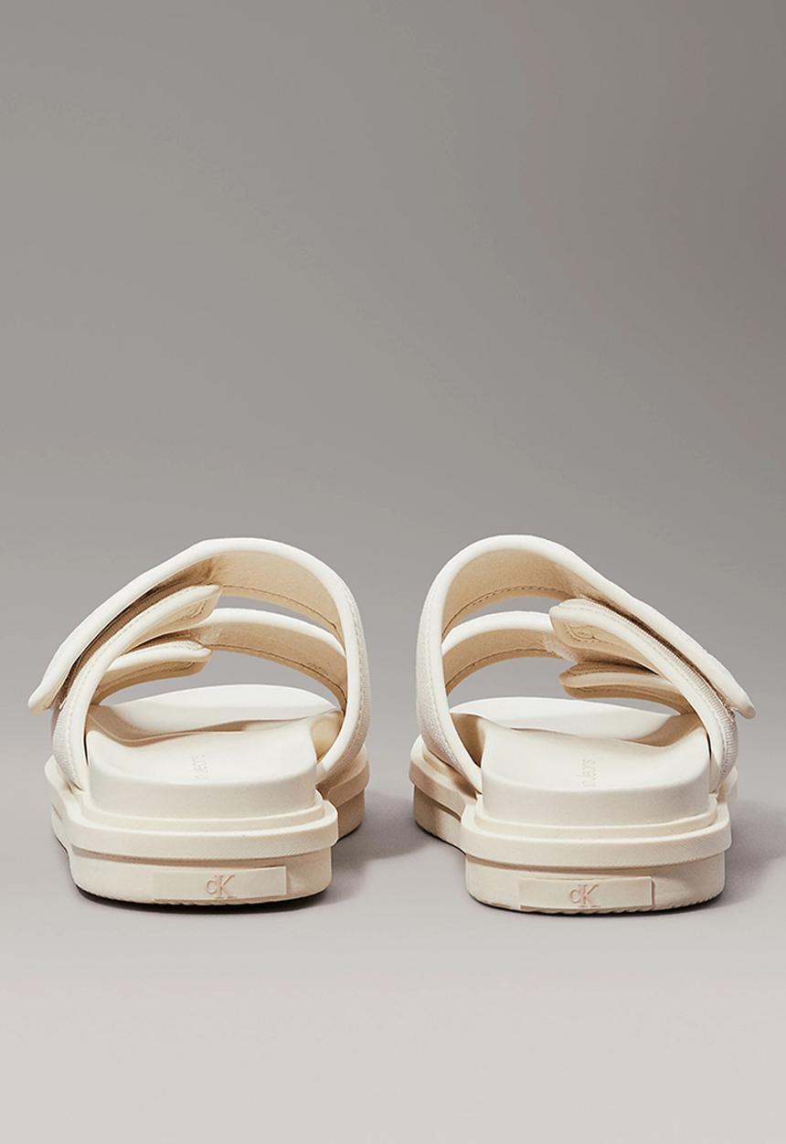 Calvin Klein - Double bar sandal mtl - white 