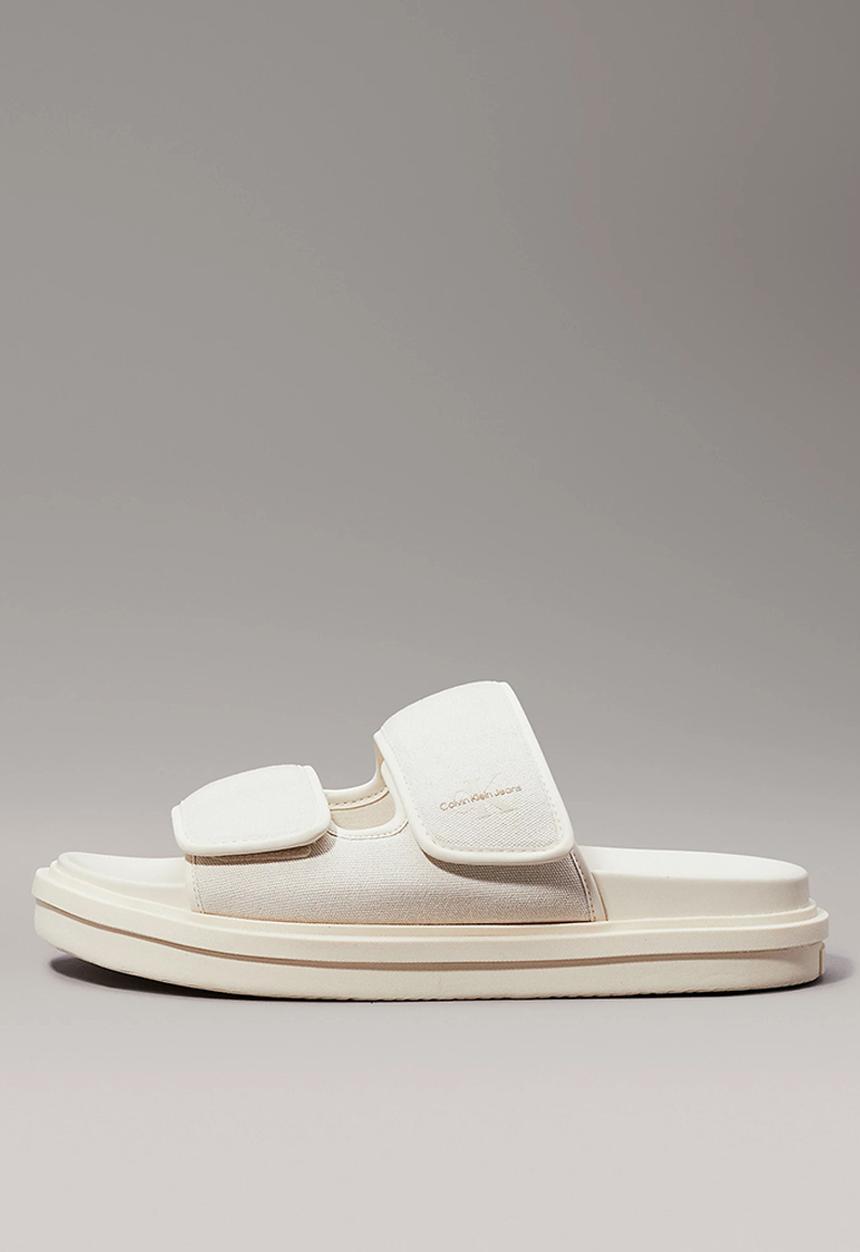 Calvin Klein - Double bar sandal mtl - white 