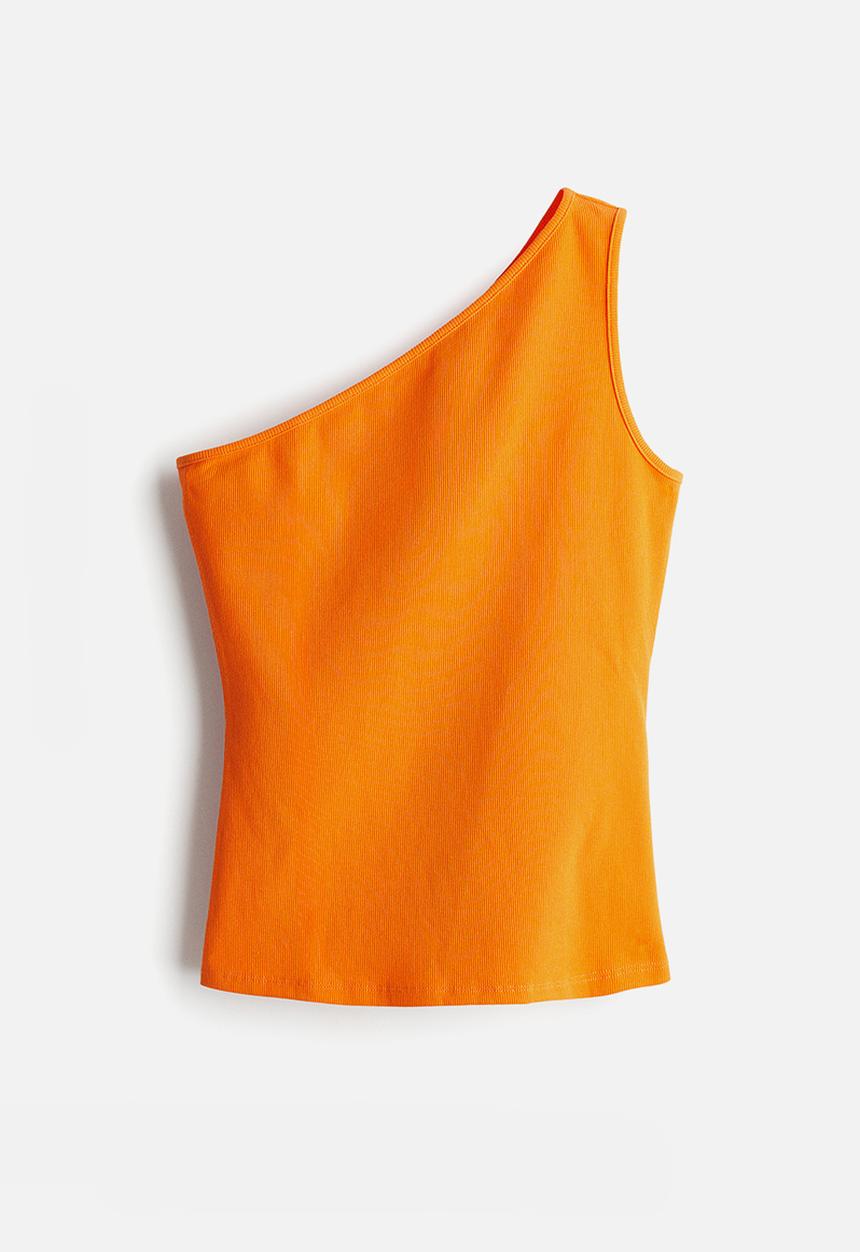 H&M - One-shoulder top - orange