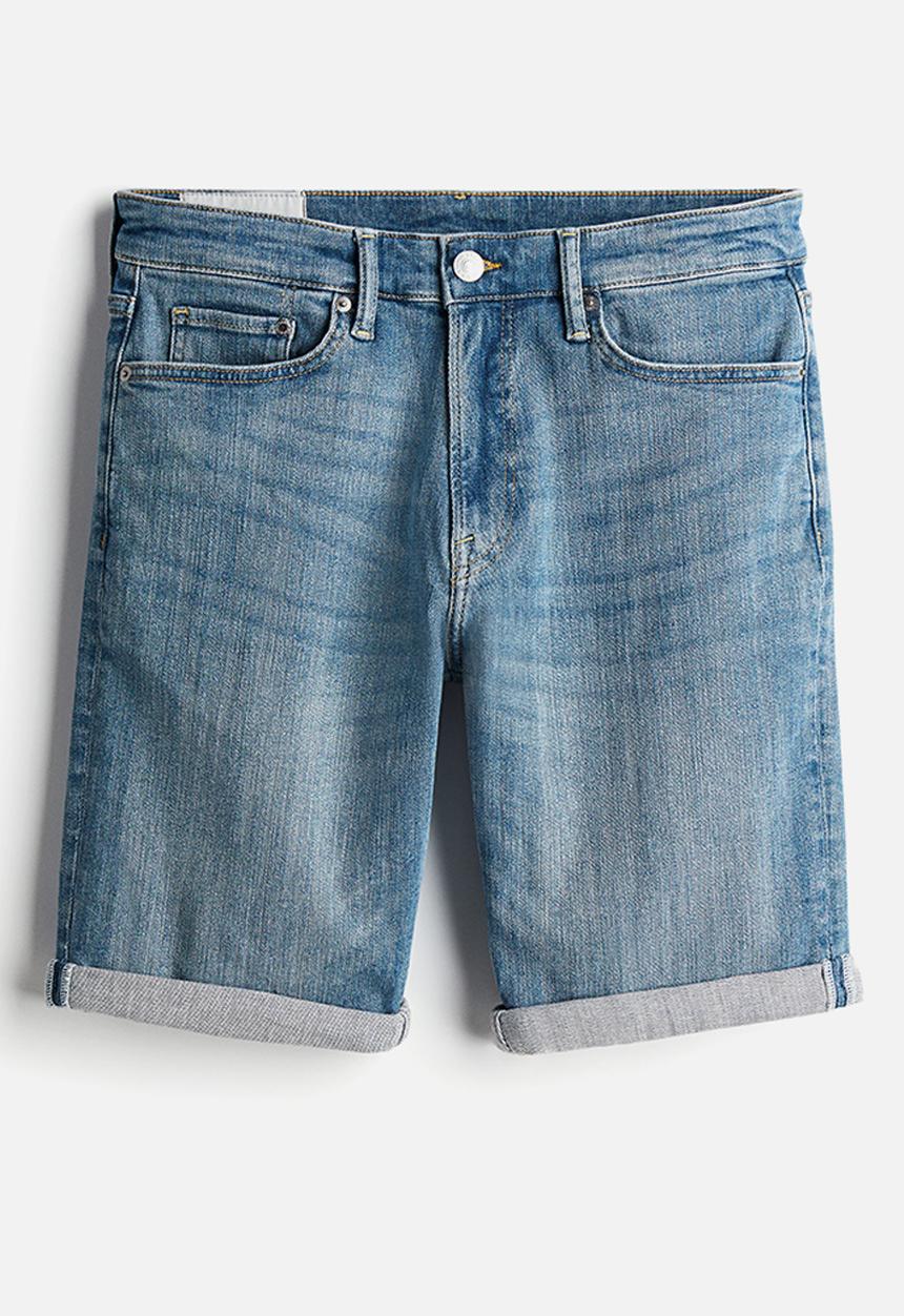 H&M - Slim denim shorts - denim blue