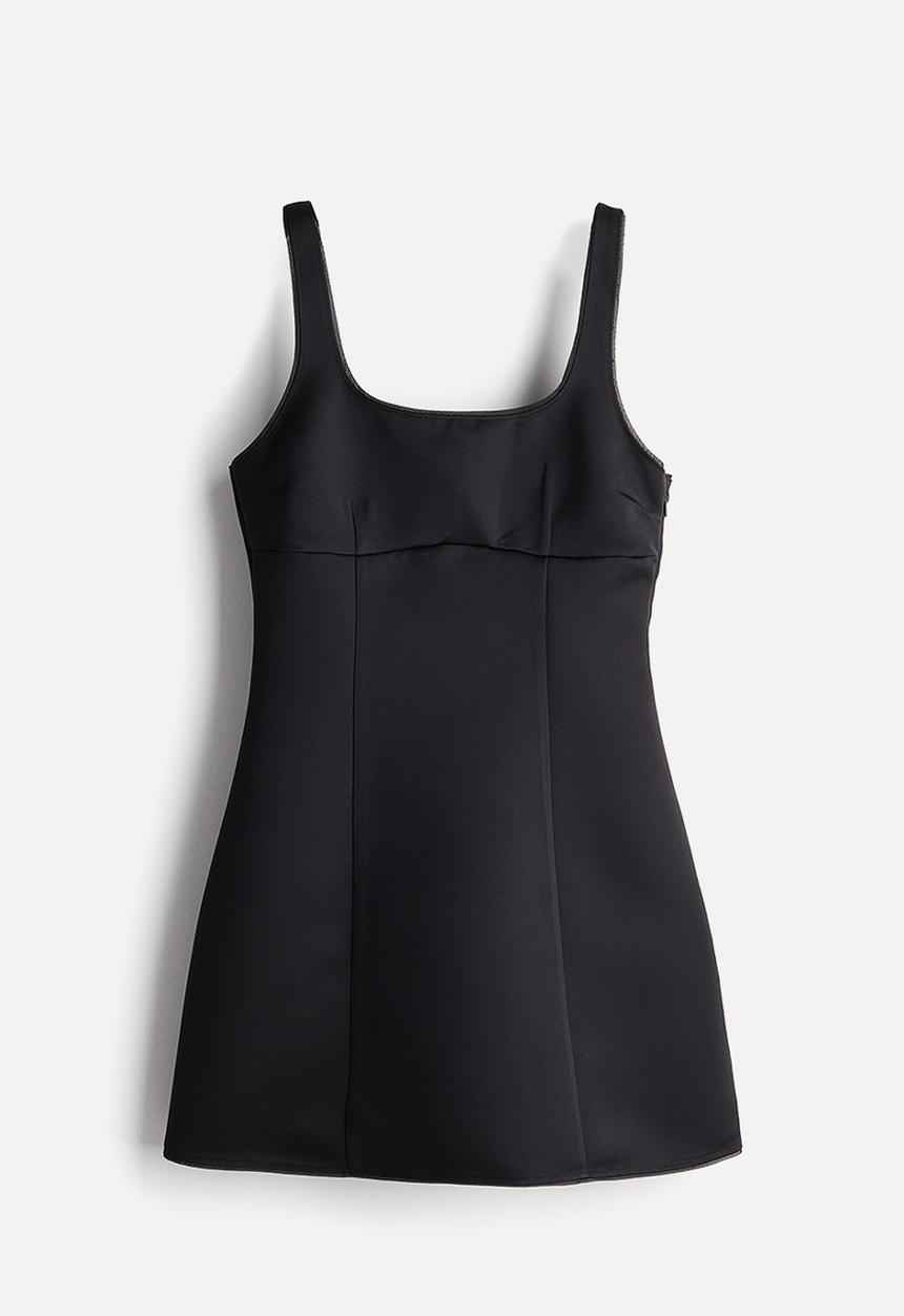 H&M - Flared-skirt dress - black