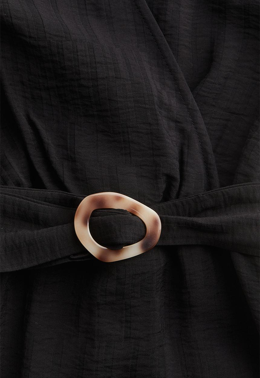 H&M - Belted dress - black