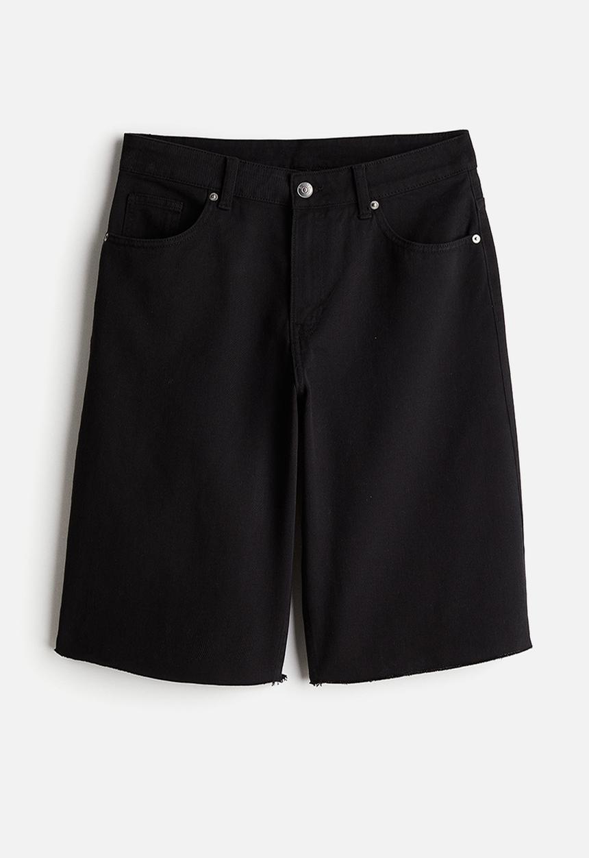 H&M - Twill bermuda shorts - black
