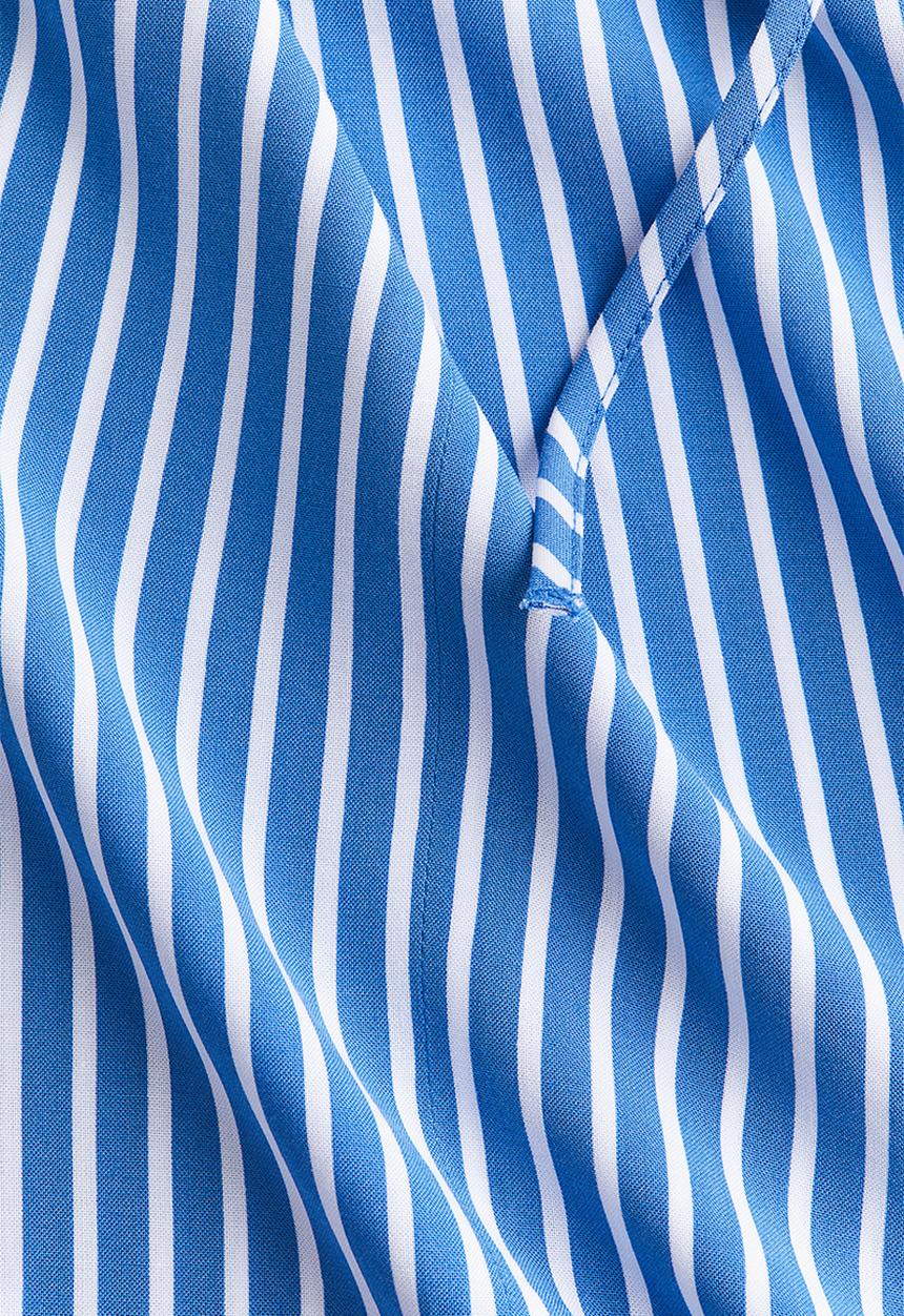 H&M - Tie-detail dress - blue striped