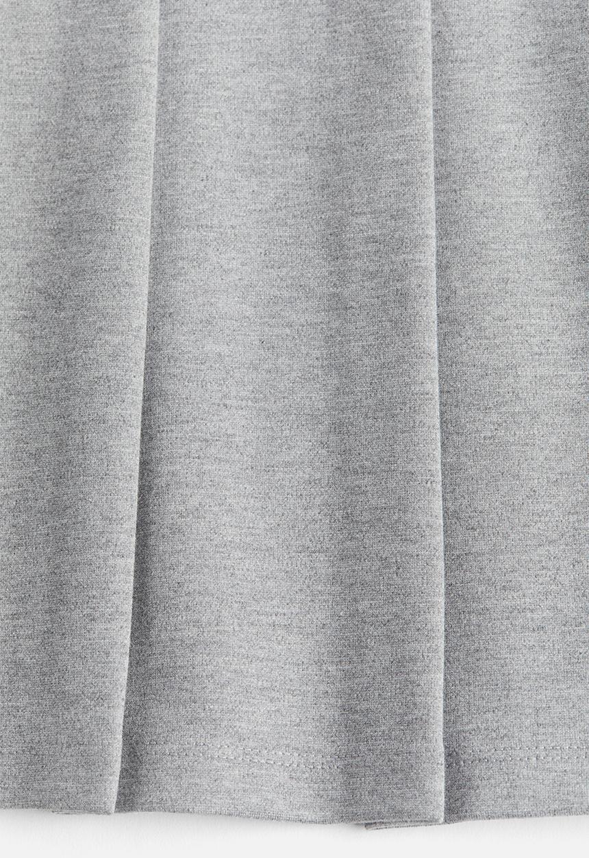 H&M - Pleated skirt - grey marl 