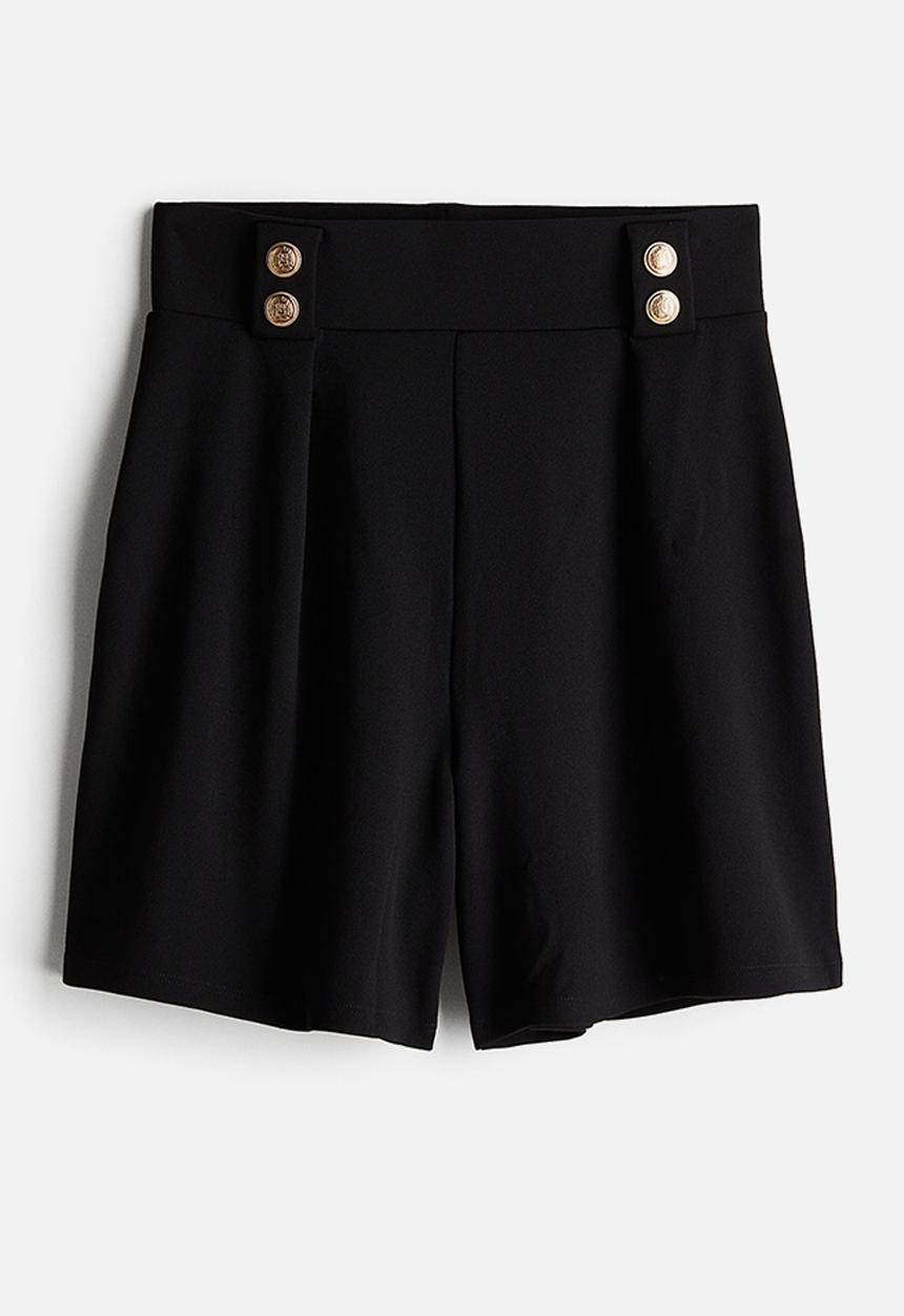 H&M - High-waisted shorts - black