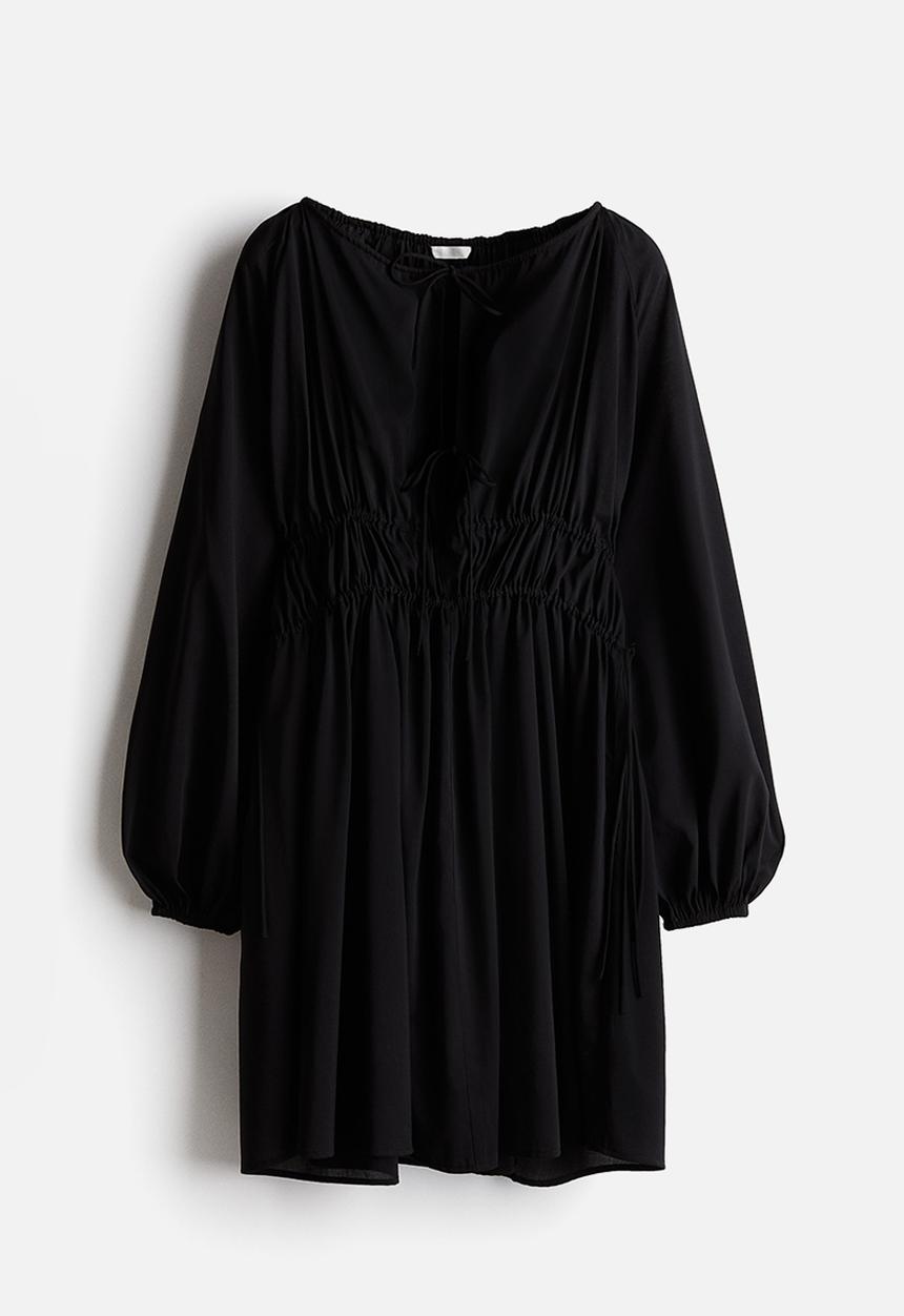 H&M - Drawstring-detail dress - black