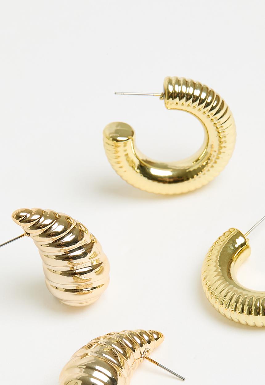 Superbalist - Alexis earring pack-gold