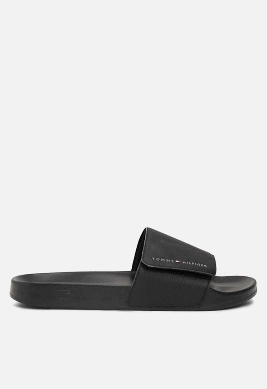 Tommy Hilfiger - Strappy Hilfiger Pool Slide - Black