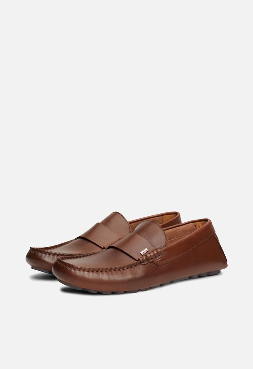 Tommy Hilfiger - Rwb Hilfiger Leather Driver - White Cognac