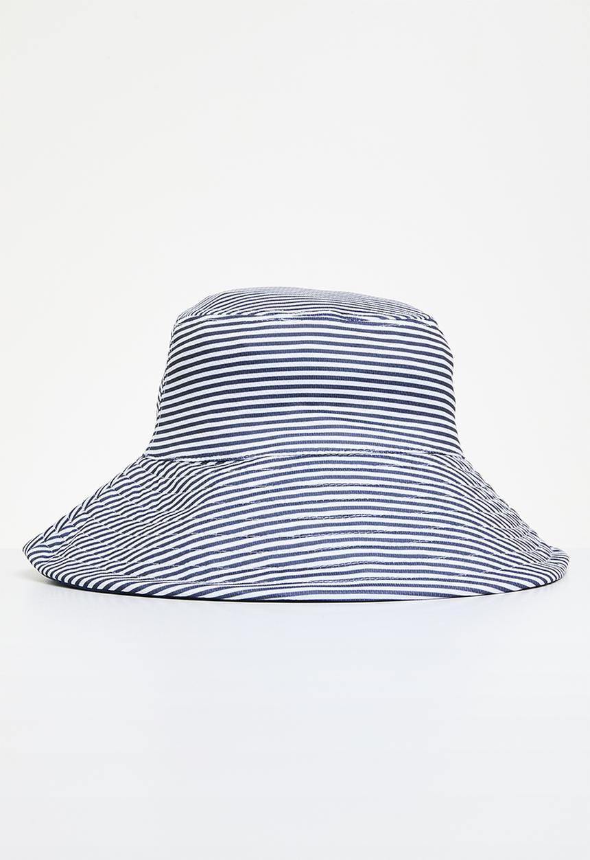 Superbalist - Pinstripe bucket hat - navy & white