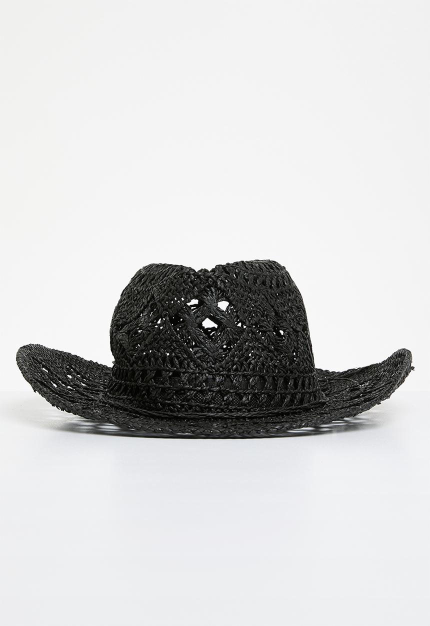 Superbalist - Straw cowboy hat - black