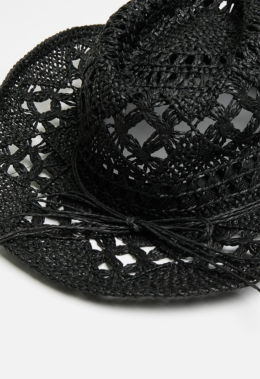 Superbalist - Straw cowboy hat - black