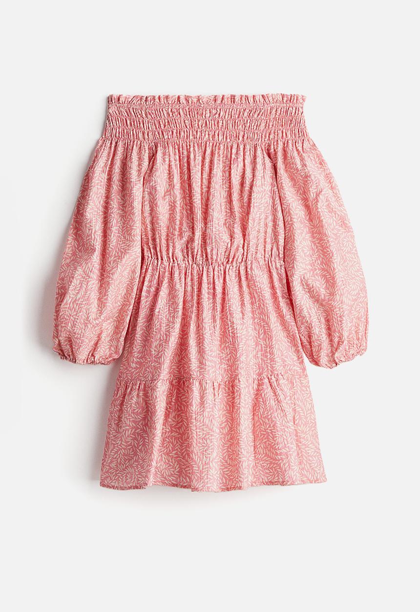 H&M - Off-the-shoulder dress - pink multi