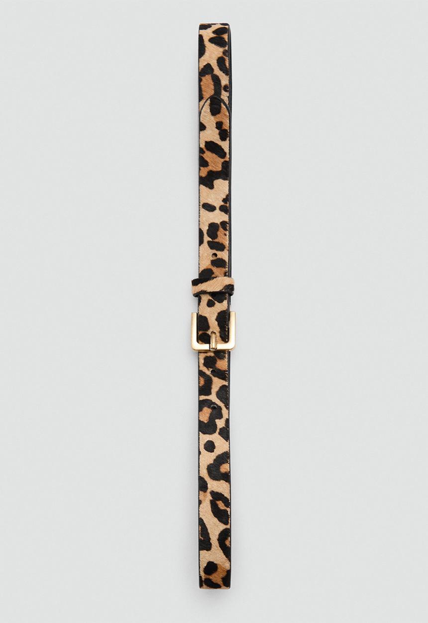 MANGO - Belt leo - medium brown