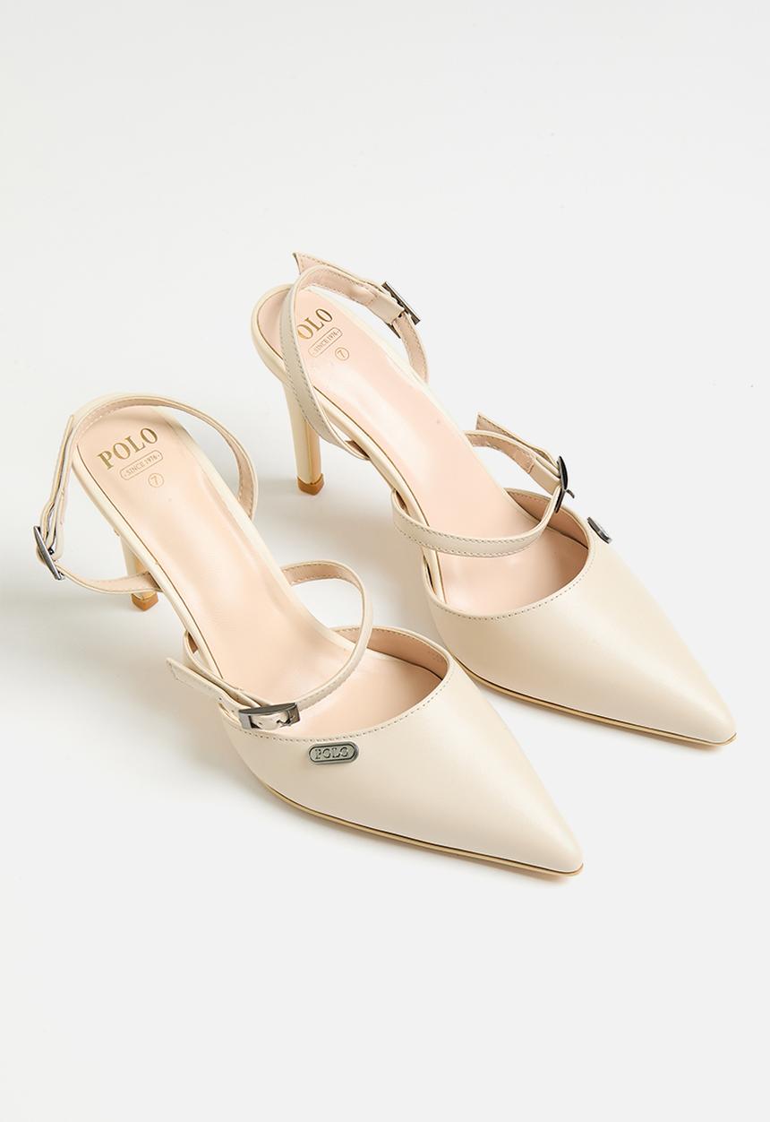 POLO - Classic pointed slingback heel - neutral 
