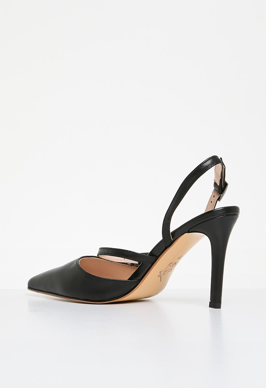 POLO - Classic pointed slingback heel - black