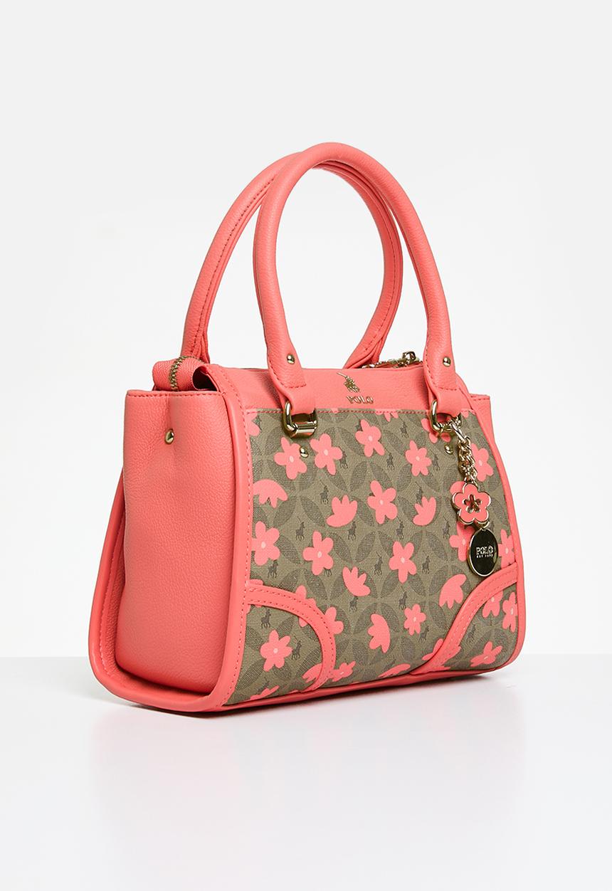 POLO - Meadow small shopper crossbody bag-coral