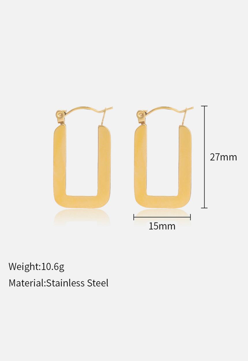 Zoe on Trend - Long hoop earring - gold