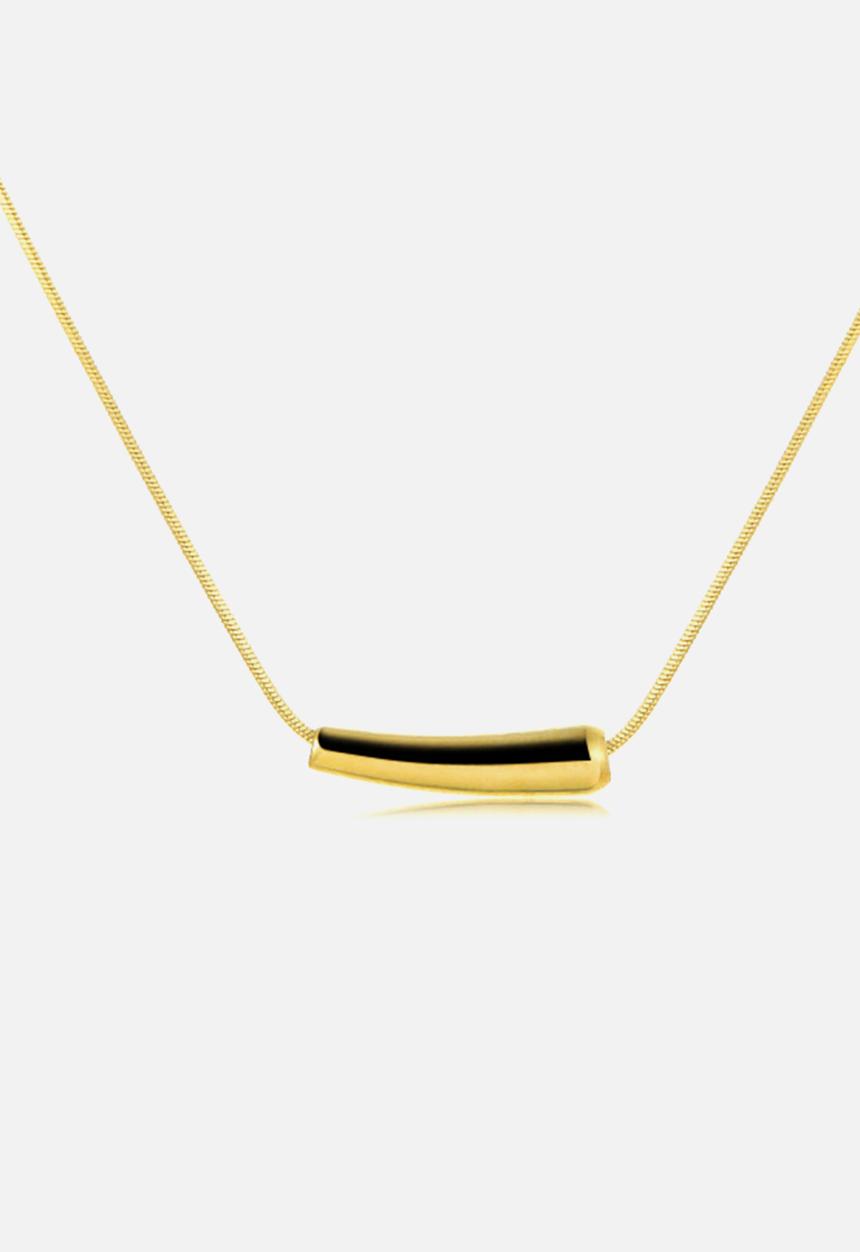 Zoe on Trend - Modern designer necklace - gold
