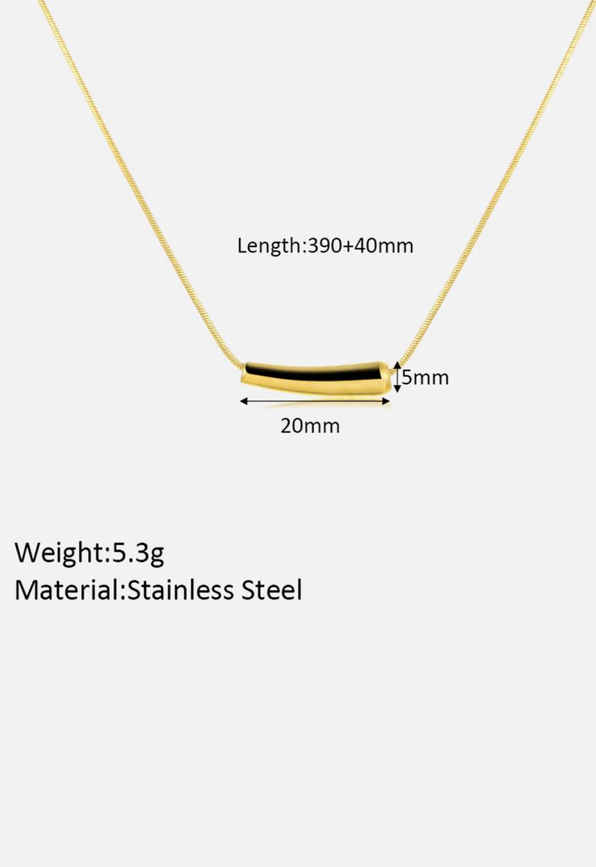 Zoe on Trend - Modern designer necklace - gold