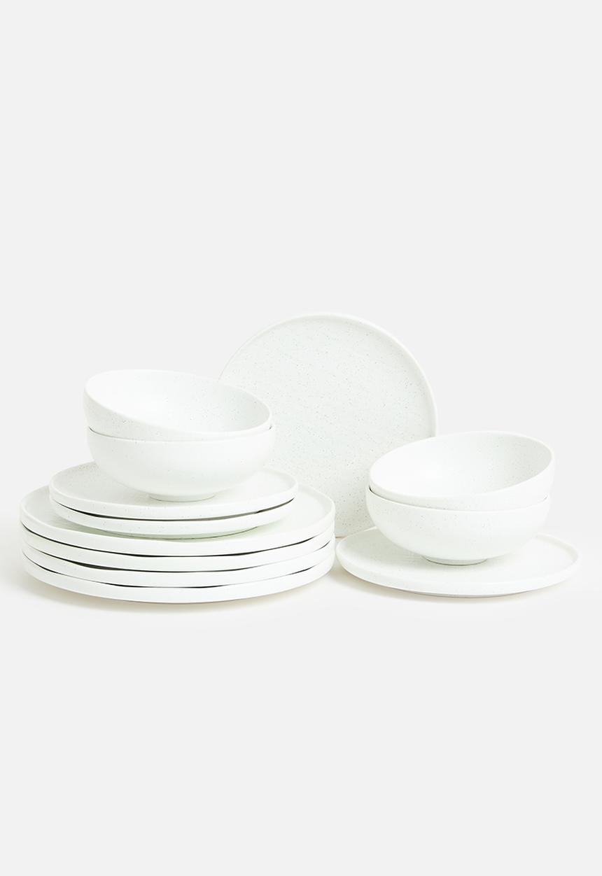 Maxwell & Williams - Onni 12pc Dinner Set - Speckled White
