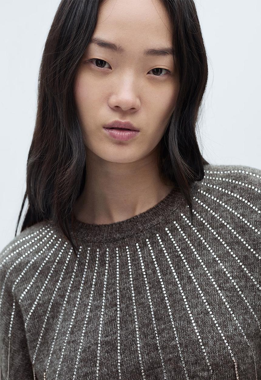 MANGO - Sweater Escandal - Grey  