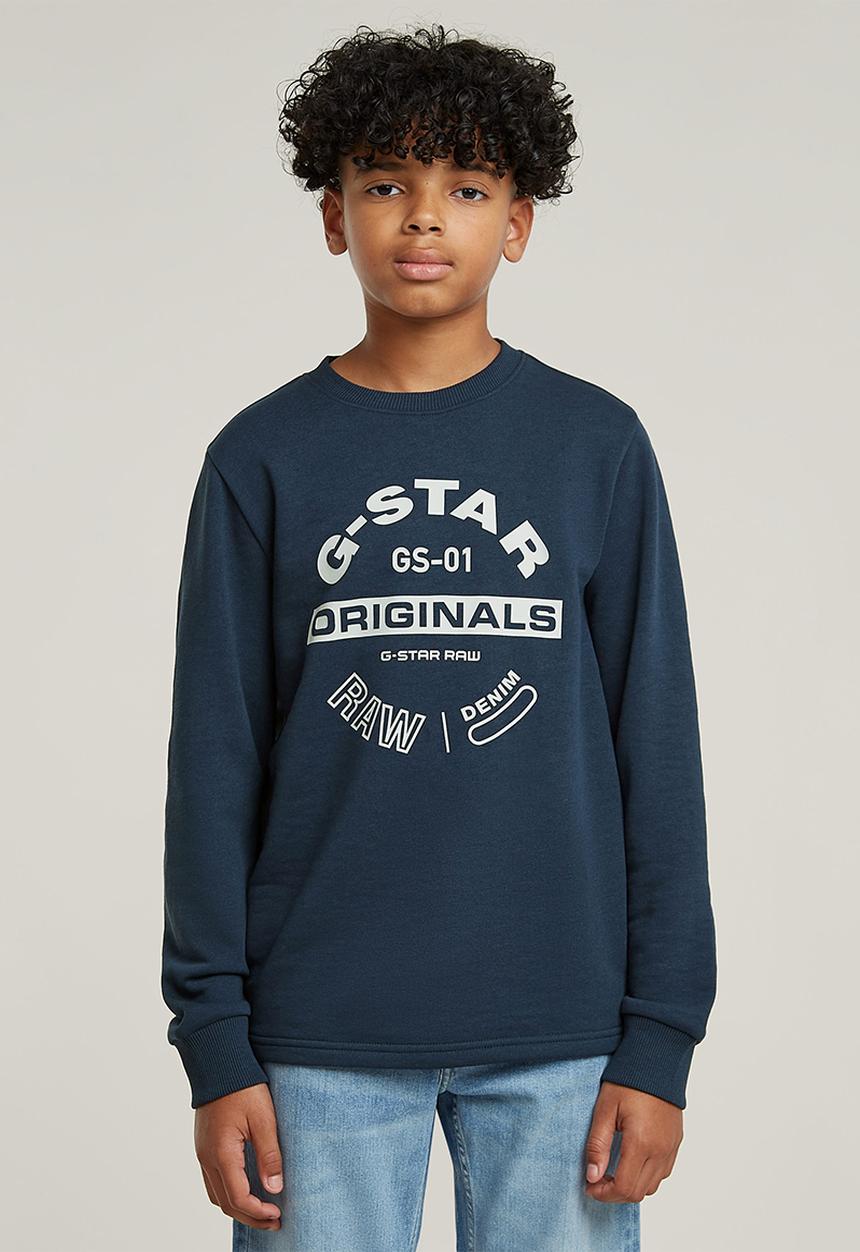 G-STAR - Crew Sweater R Ub-Sartho Blue
