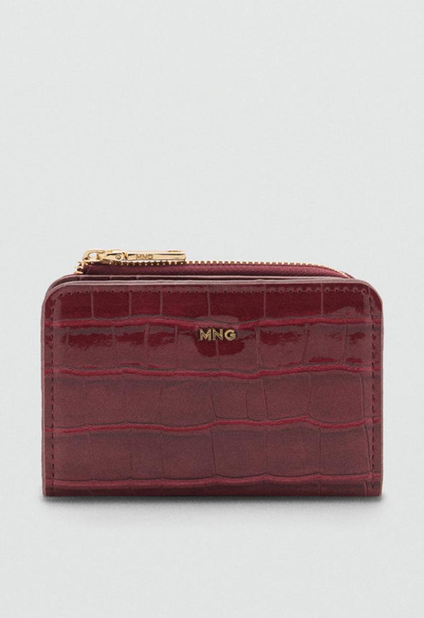 MANGO - Wallet butter - dark red