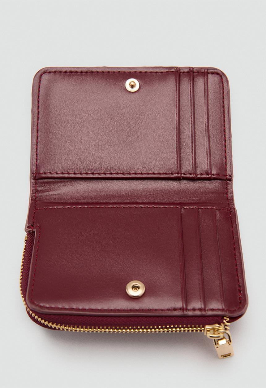 MANGO - Wallet butter - dark red