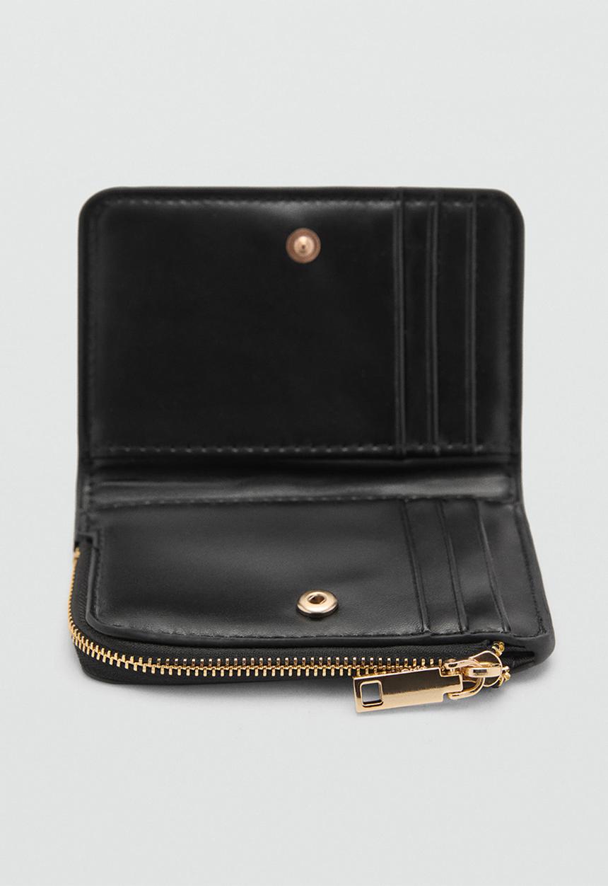 MANGO - Wallet butter - black