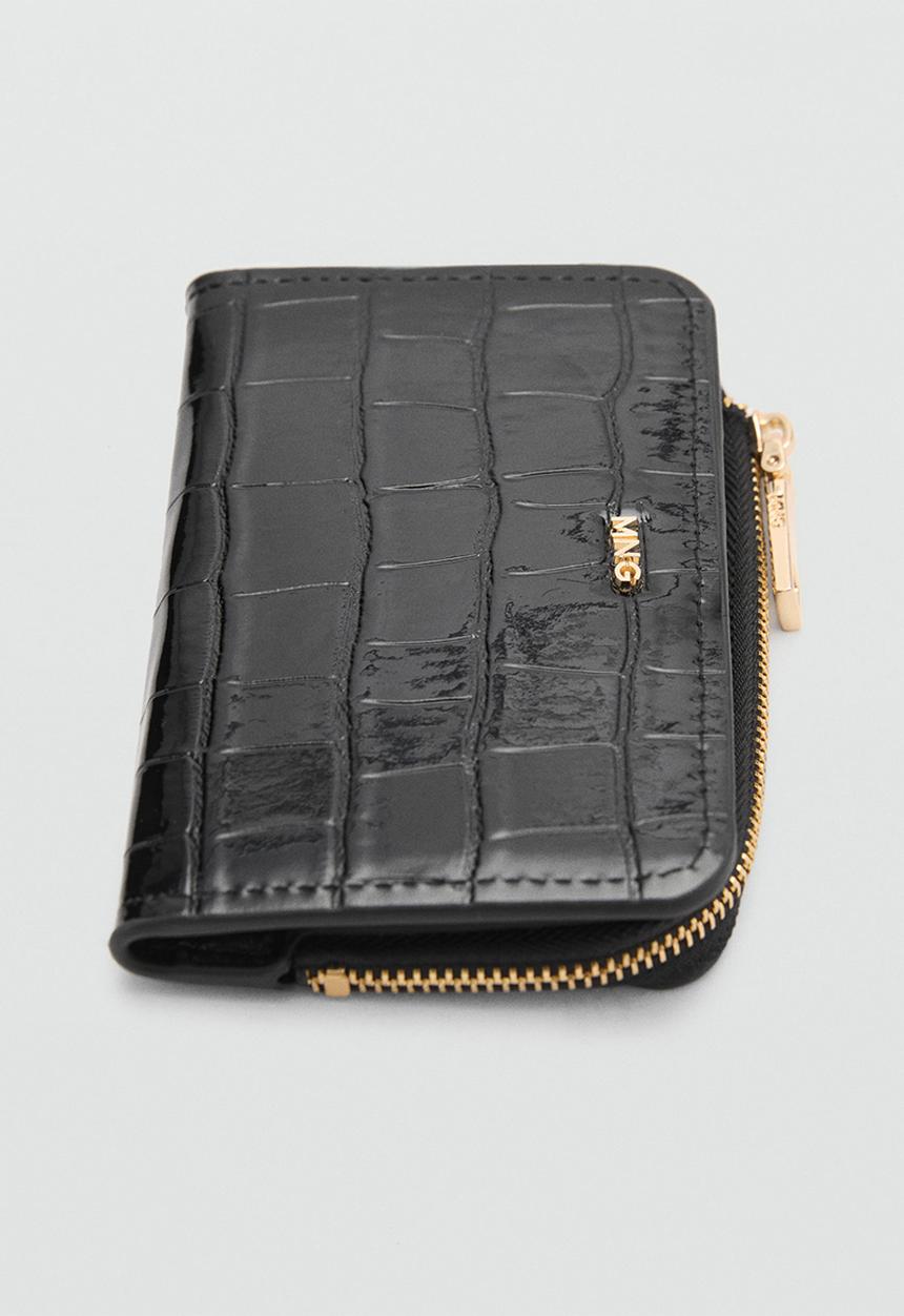 MANGO - Wallet butter - black