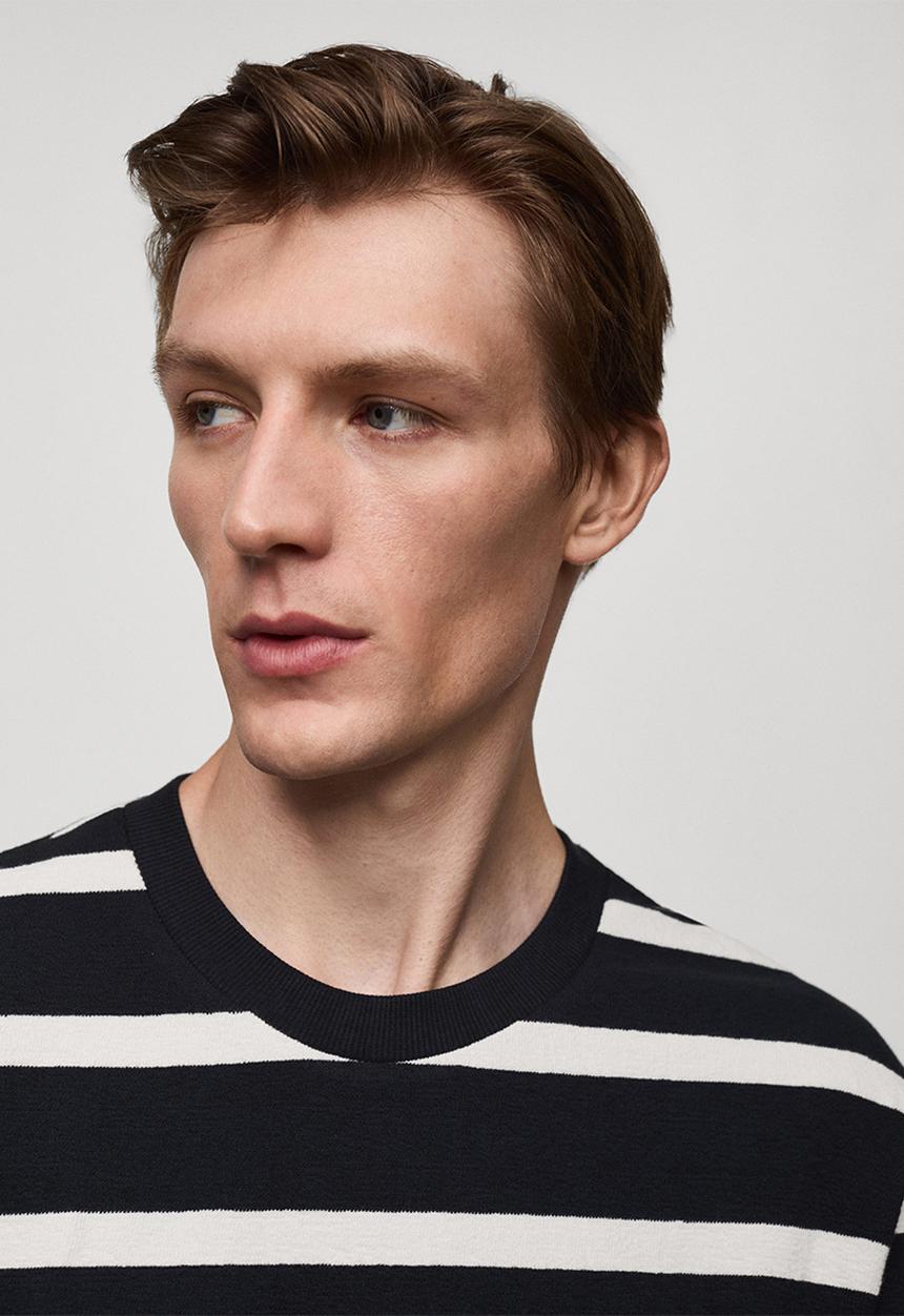 MANGO - T-shirt marino - navy