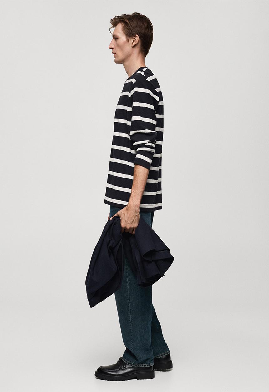 MANGO - T-shirt marino - navy