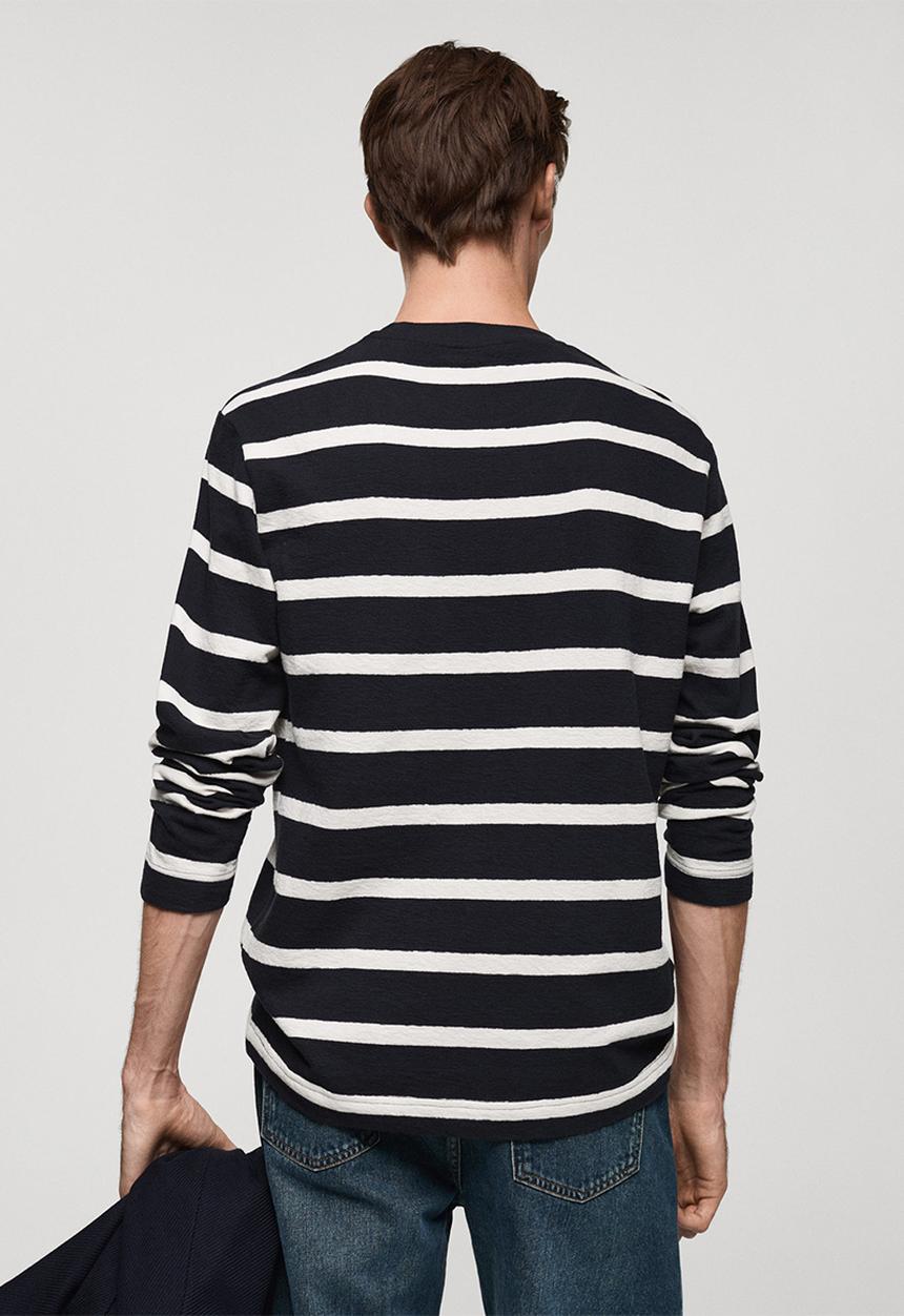 MANGO - T-shirt marino - navy
