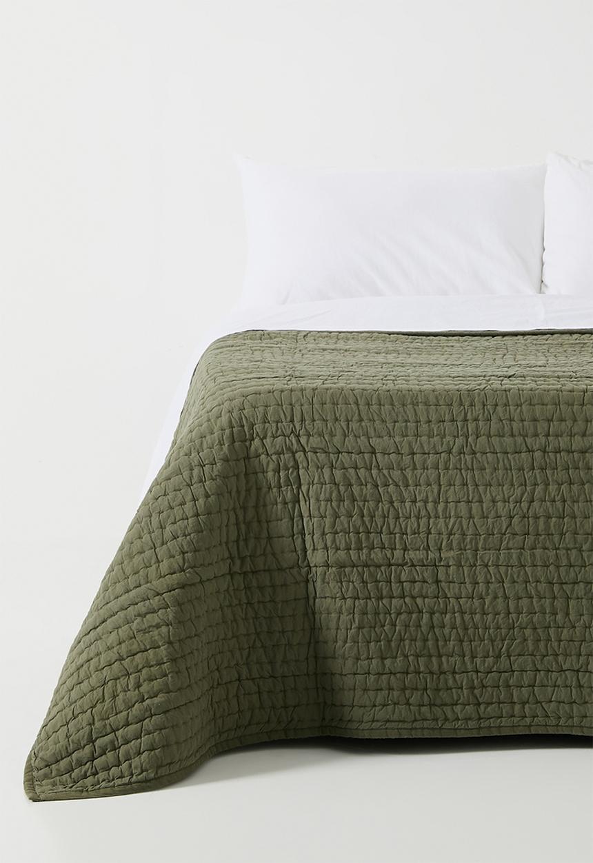 Sixth Floor - Hand Stitched Washed Cotton Quilt