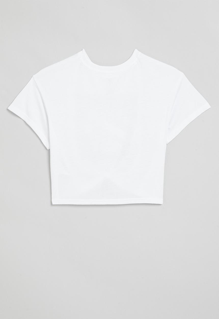 Converse - Cnvg tie front gfx boxy T-shirt - white