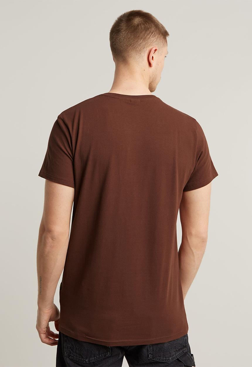 G-STAR - Slim base r t short sleeve - dk plum