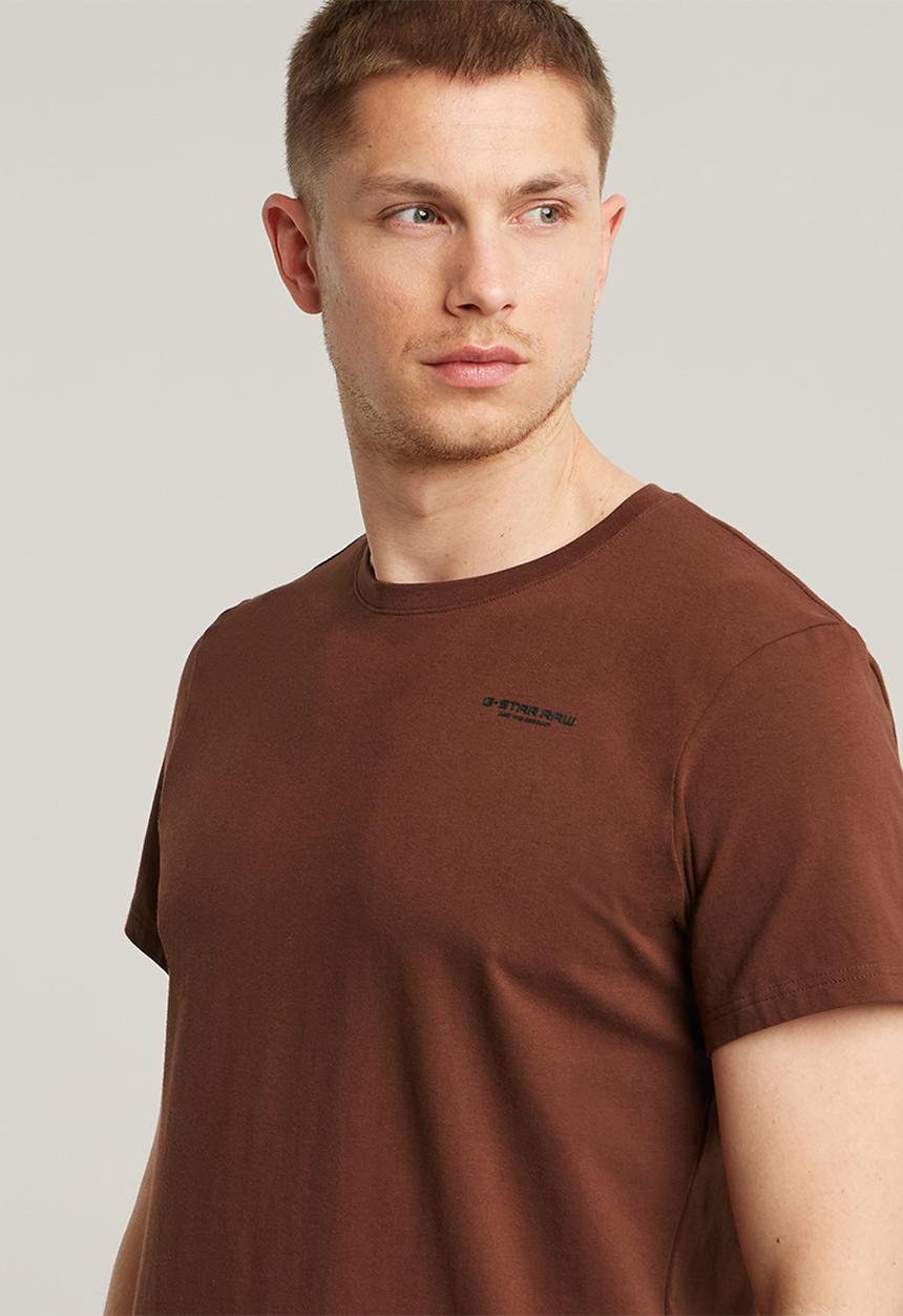 G-STAR - Slim base r t short sleeve - dk plum