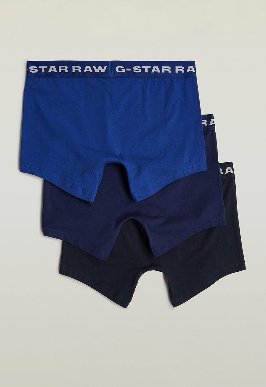 G-STAR - Boxer briefs 3 pack blue tone - mazarine blue/imperial/lighting blue